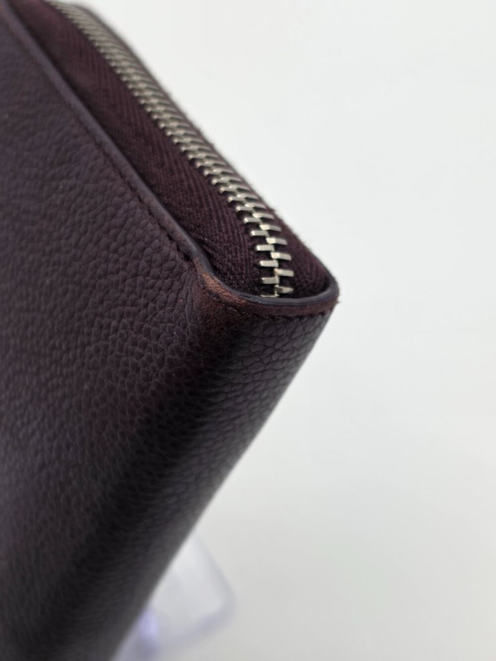YSL Maroon Zipper Long Wallet - Picture 15 of 16